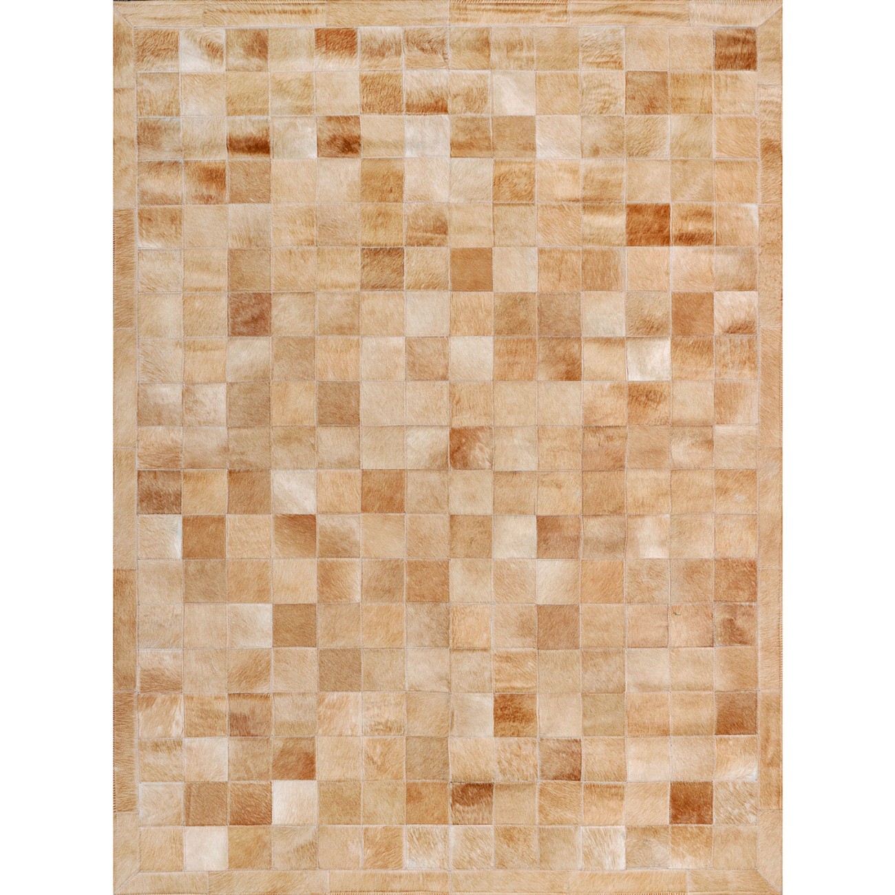 Tapete Couro Bege com Borda (10x10) - Personalizável