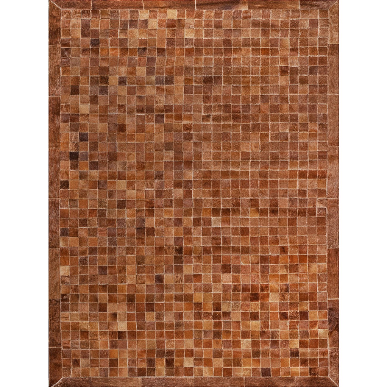 Tapete Couro Caramelo com Borda (5x5) - Personalizável