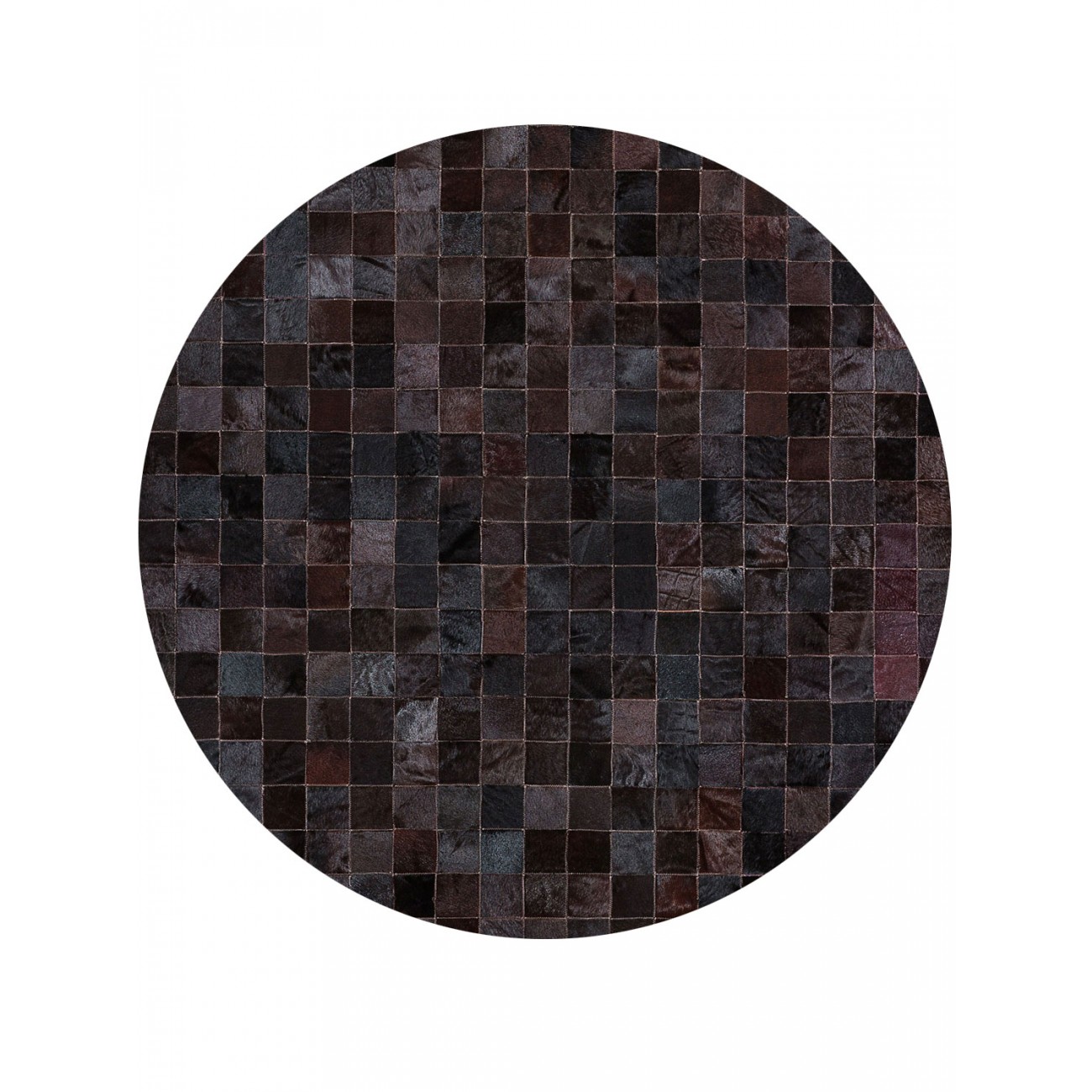 Tapete Couro Café (10x10) Redondo - Personalizável