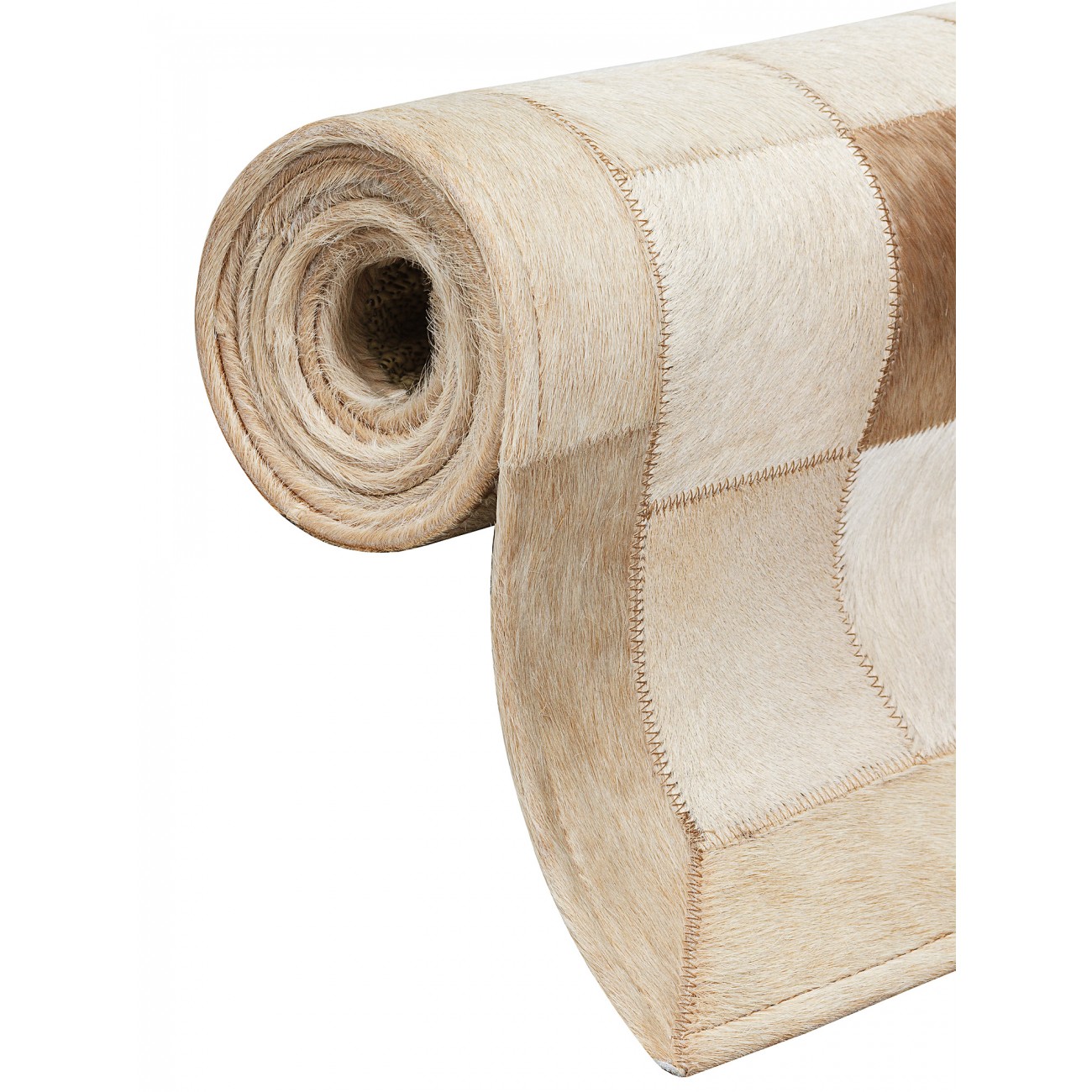 Tapete Couro Manteiga com Borda (10x10) Redondo - Personalizável