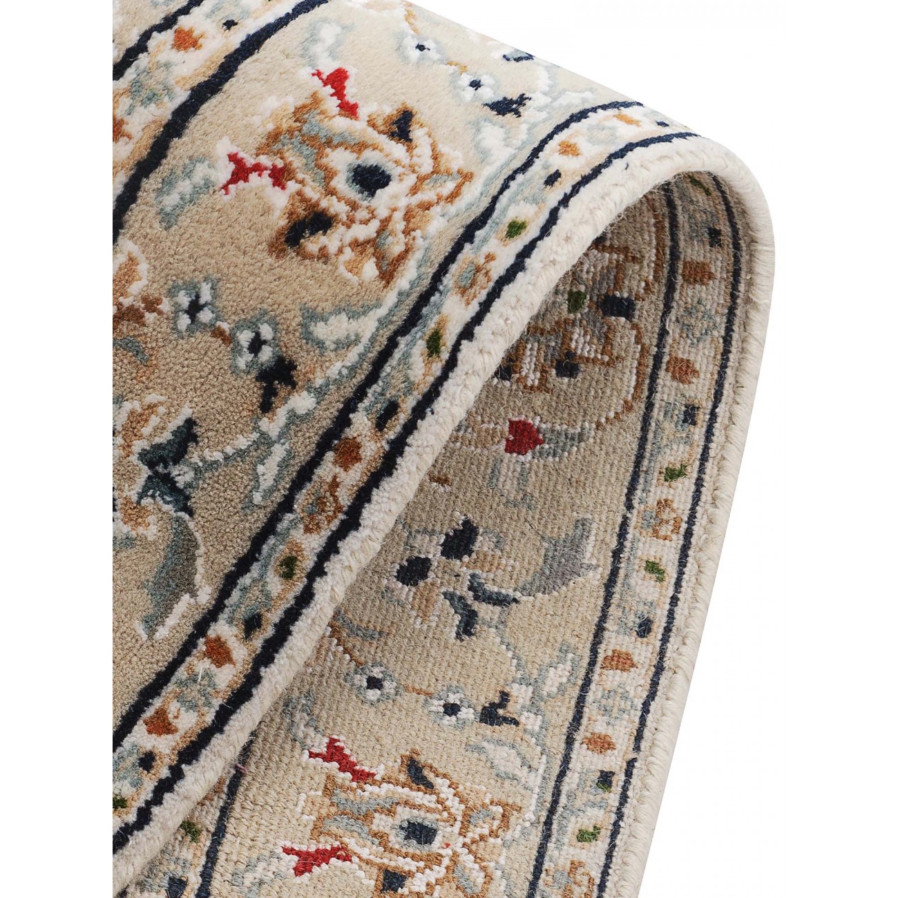 Tapete Persa Nain Cru e Bege