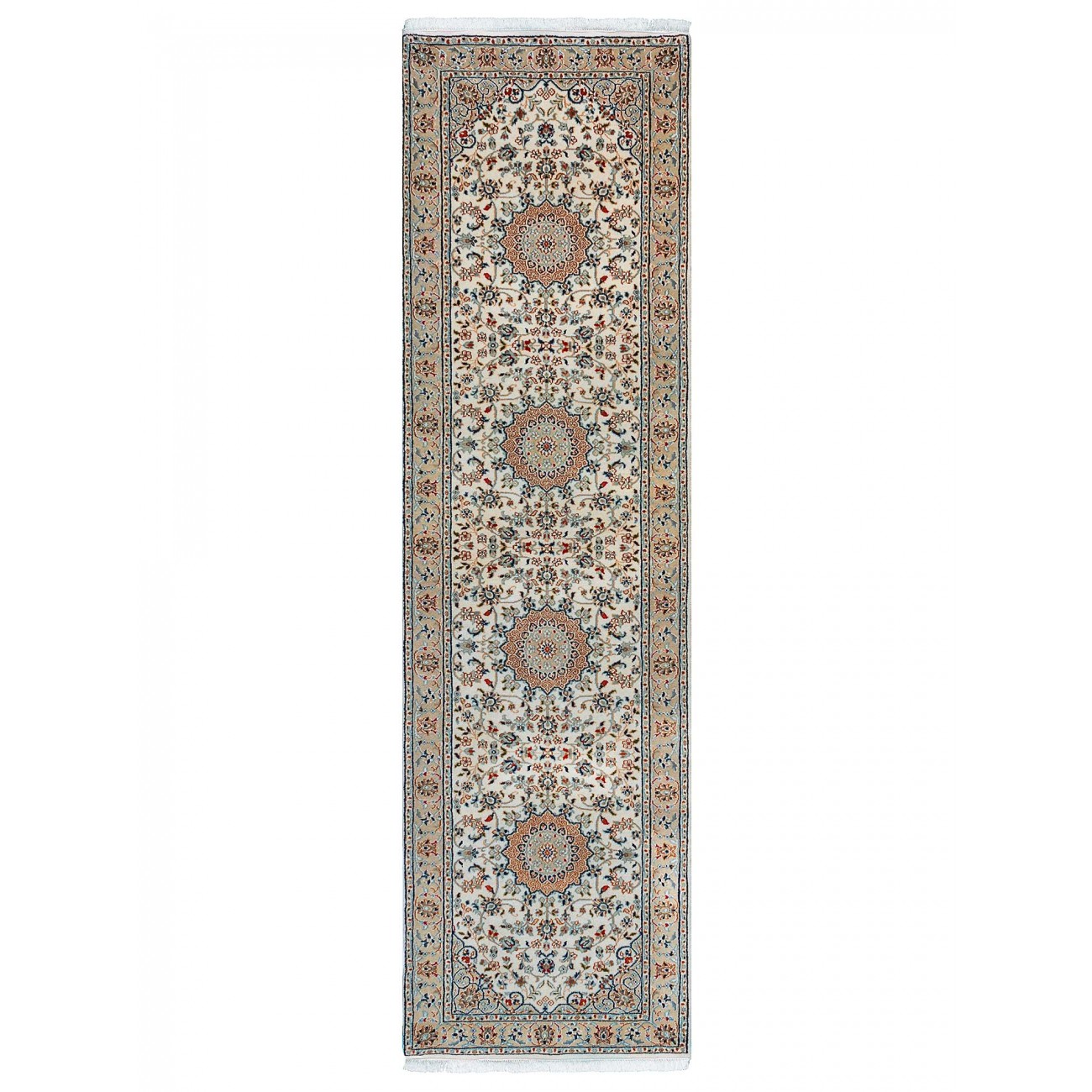 Tapete Persa Nain Cru e Bege