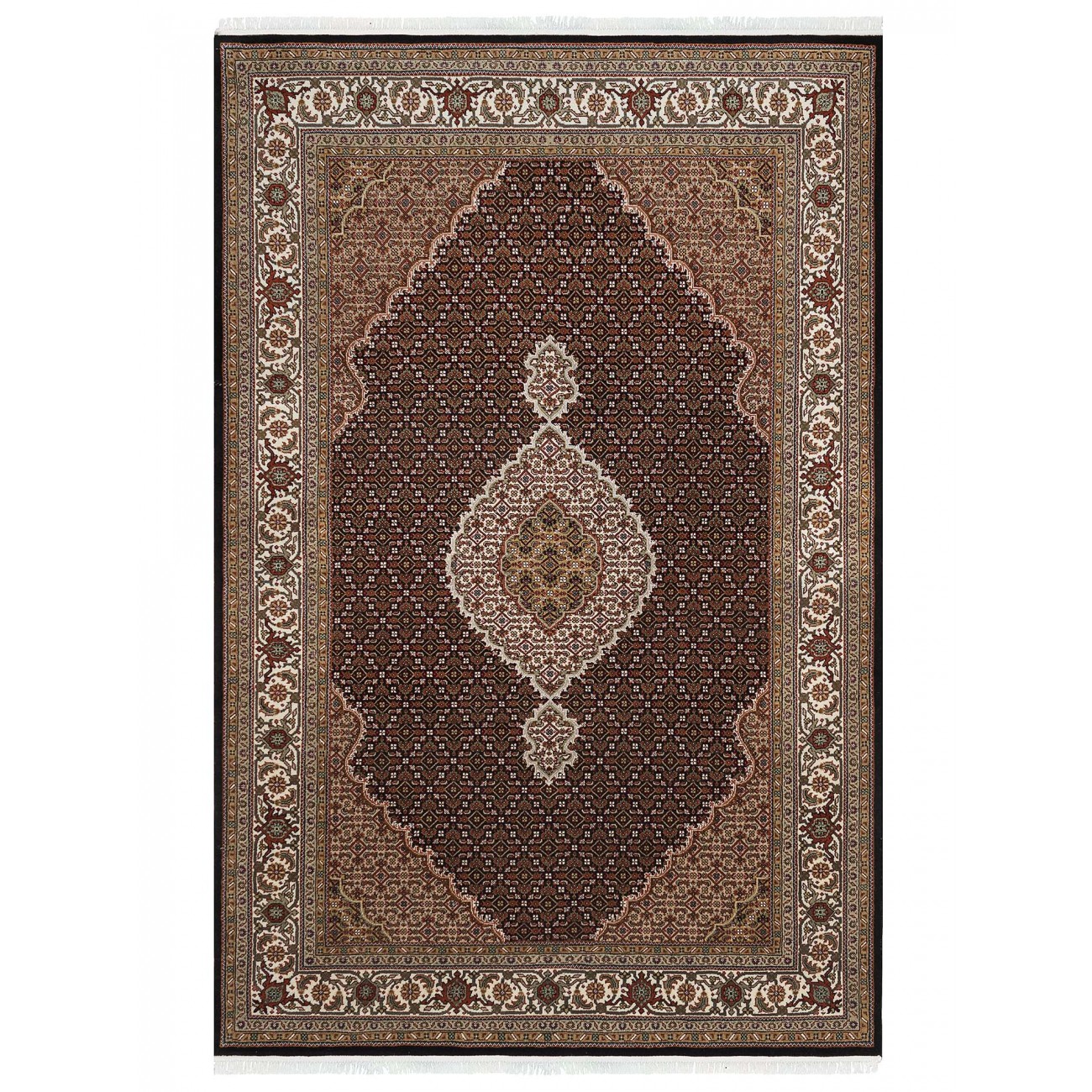 Tapete Persa Tabriz Preto