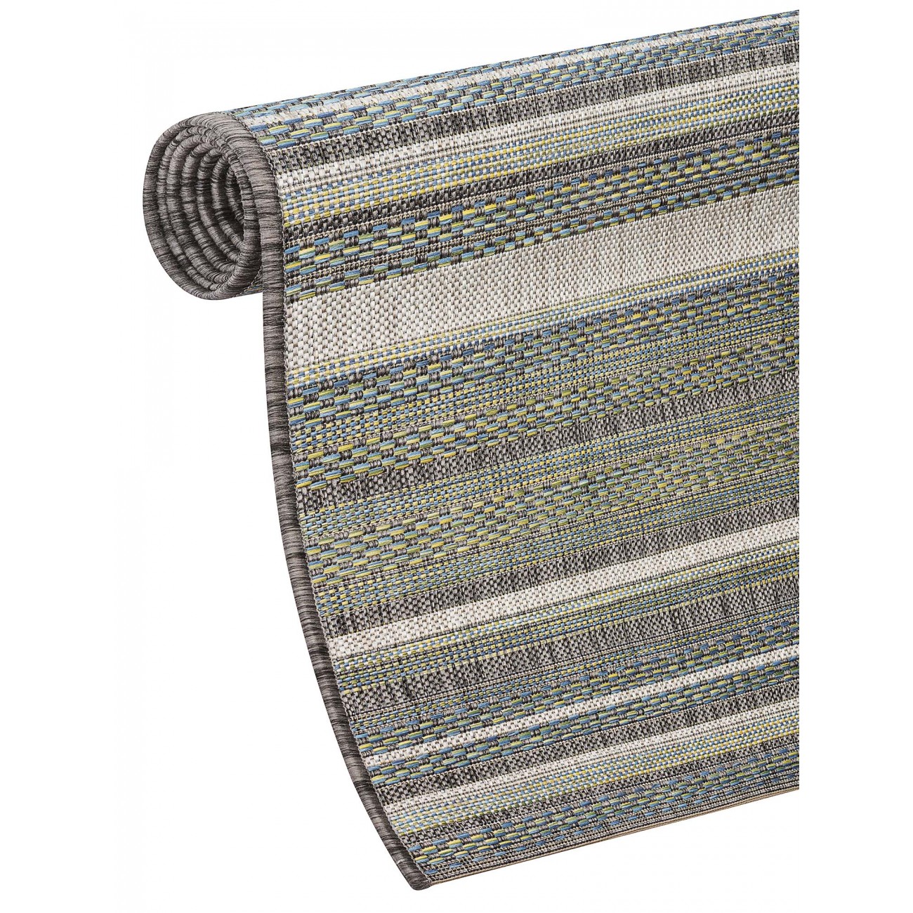 Tapete Sisal Magic 2168A Azul - 250x300