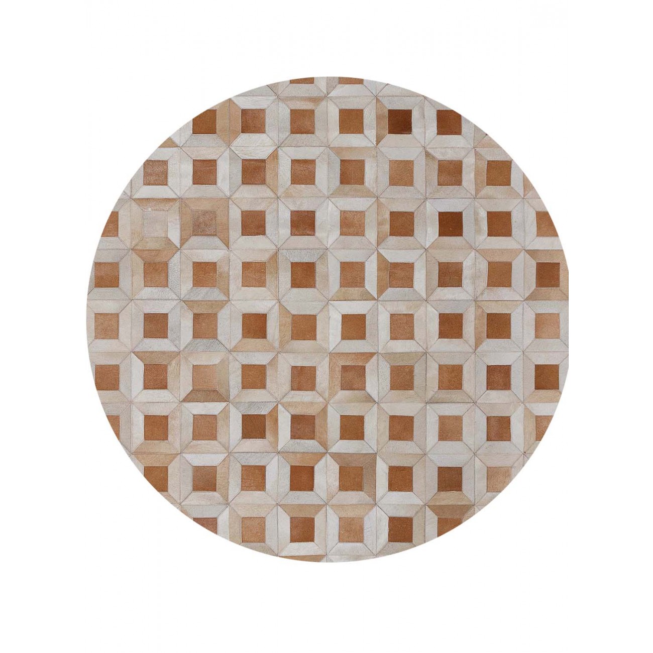 Tapete Couro Maranon Redondo - Personalizável