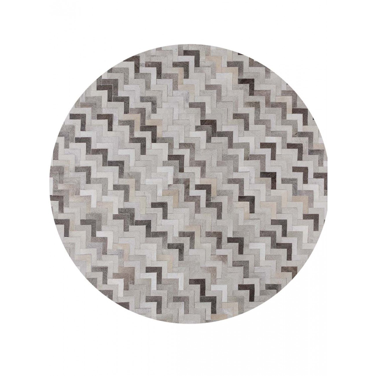 Tapete Couro Tibre Mix Redondo - Personalizável