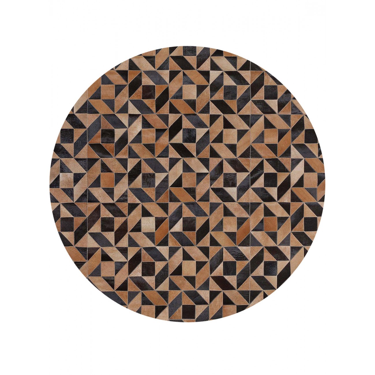 Tapete Couro Purus Redondo - Personalizável