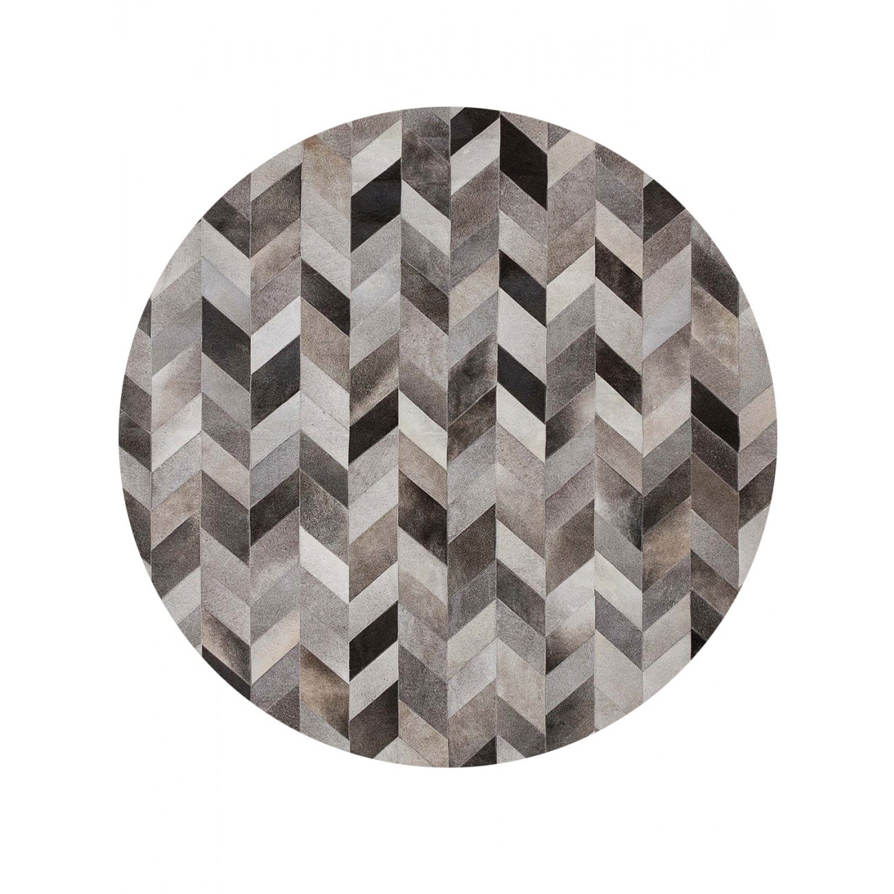 Tapete Couro Niger Redondo - Personalizável