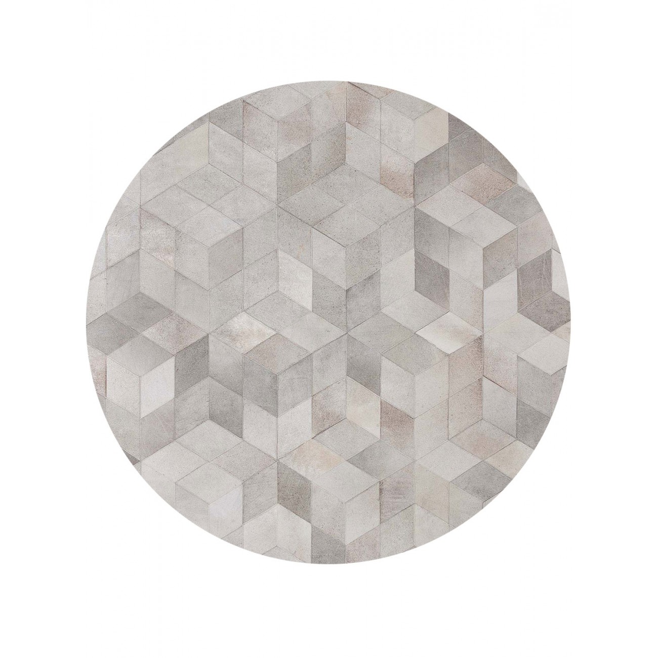 Tapete Couro Folia Redondo - Personalizável