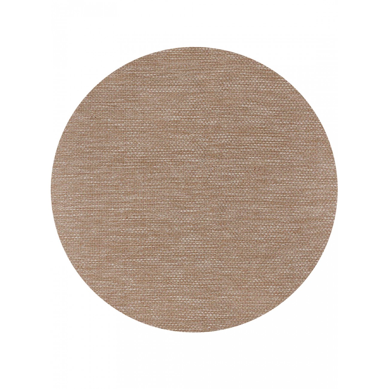 Tapete Tear TD317 Marrom e Cru Redondo - Personalizável