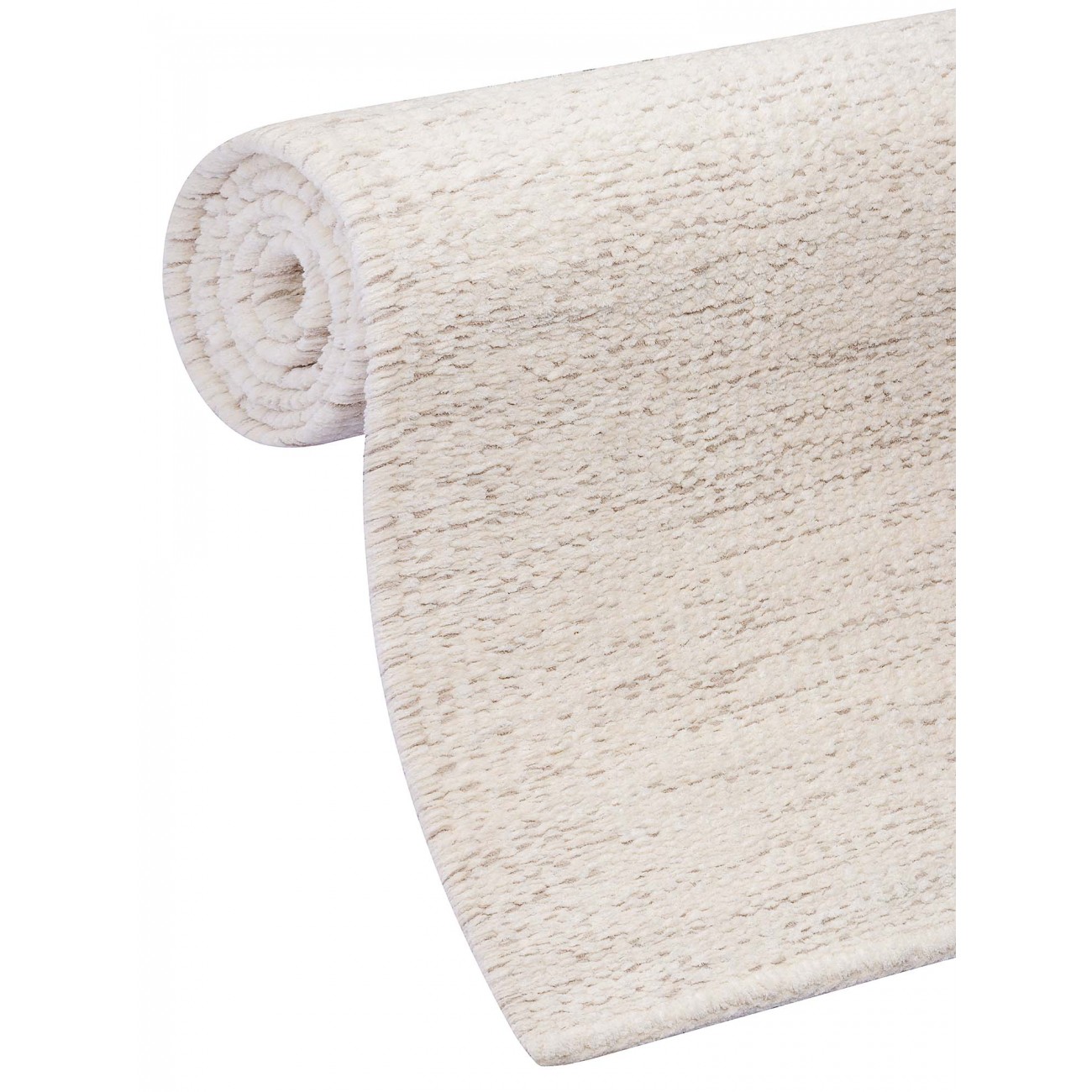 Tapete Tear TD326 Cru Com Cinza Redondo - Personalizável