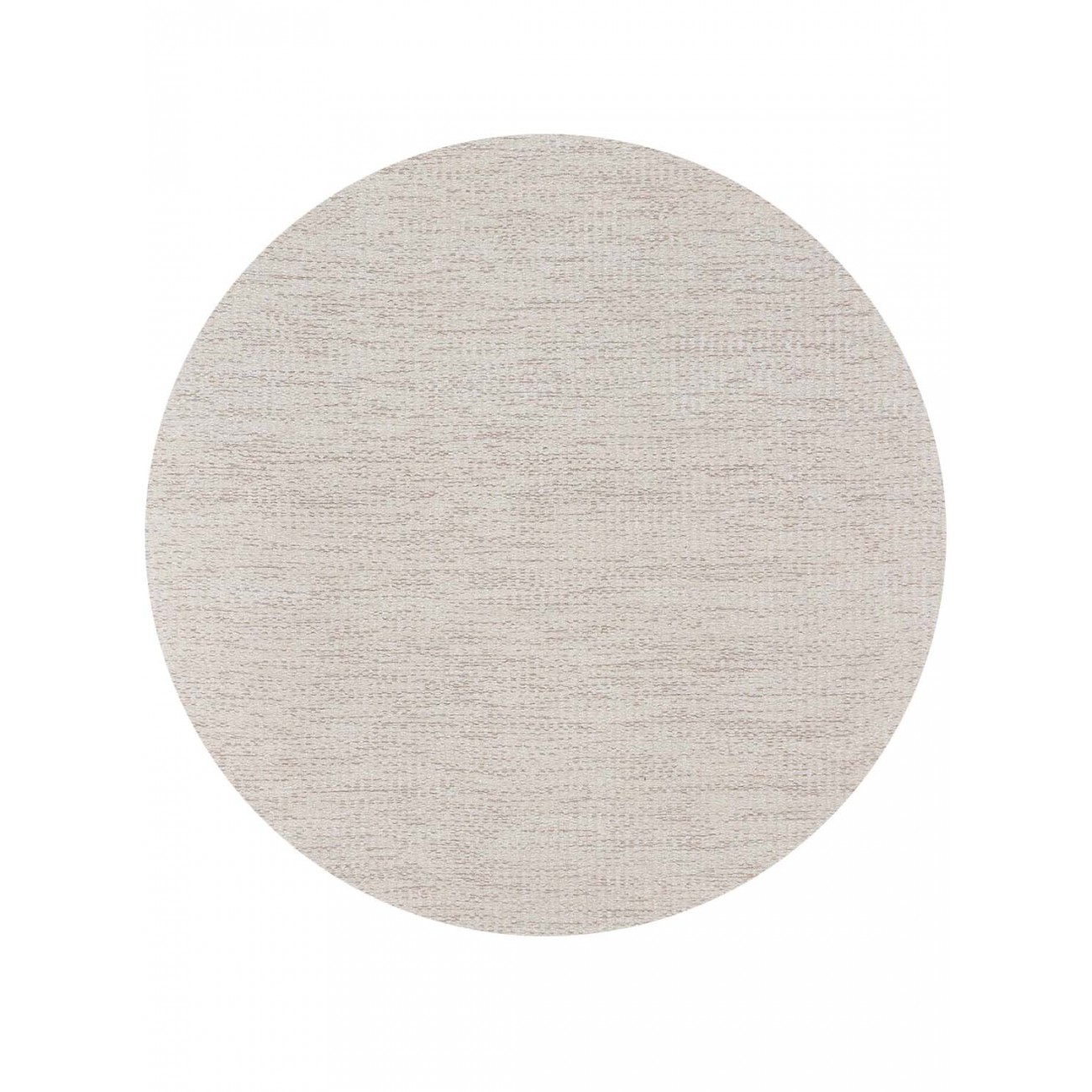 Tapete Tear TD326 Cru Com Cinza Redondo - Personalizável