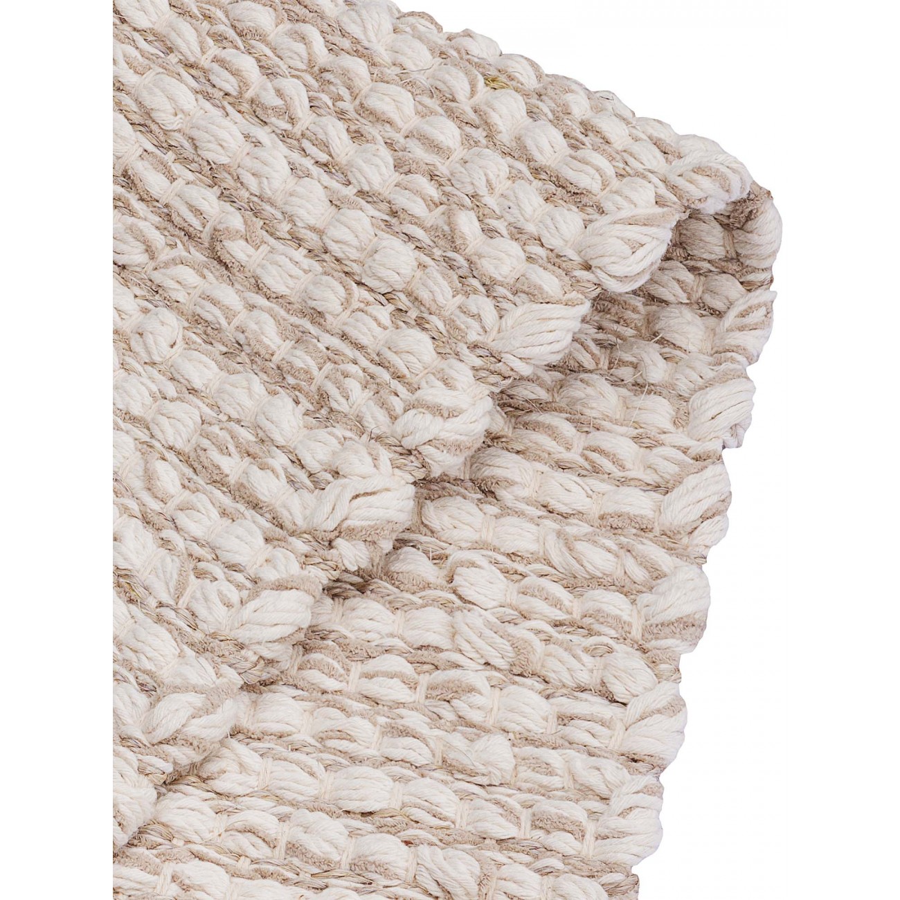 Tapete Tear TD321 Branco e Cinza Redondo - Personalizável