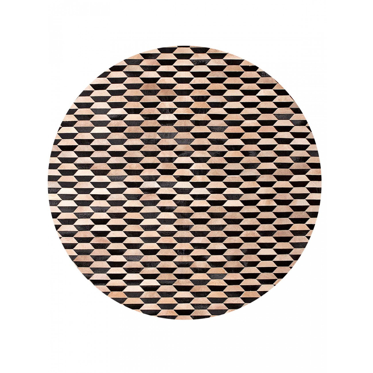 Tapete Couro Rolante Redondo - Personalizável