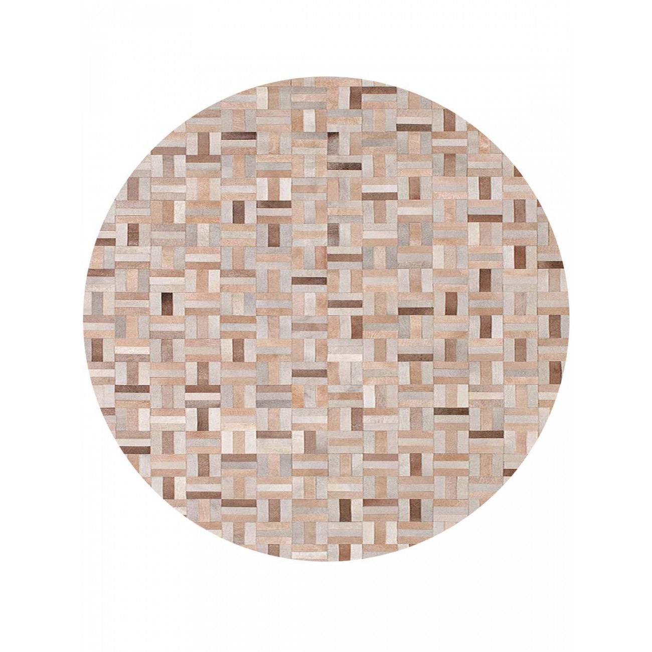 Tapete Couro Algodor (5x15) Redondo - Personalizável