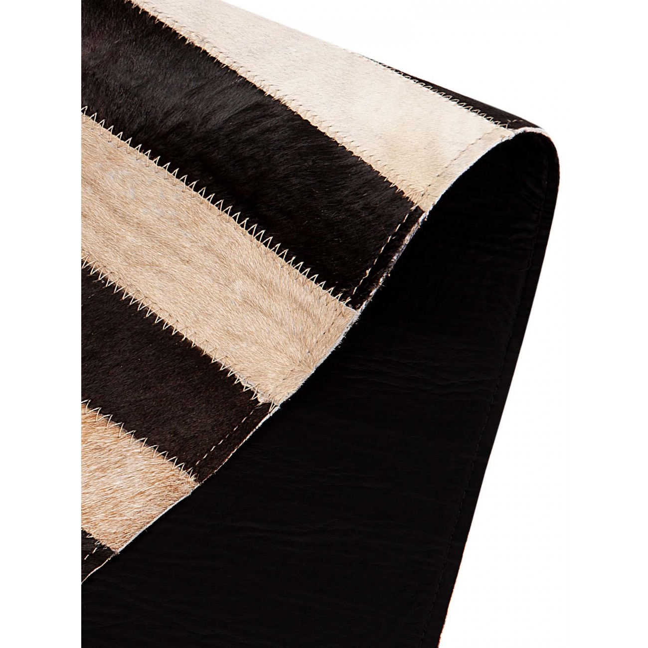 Tapete Couro Loire Bege Claro Redondo - Personalizável