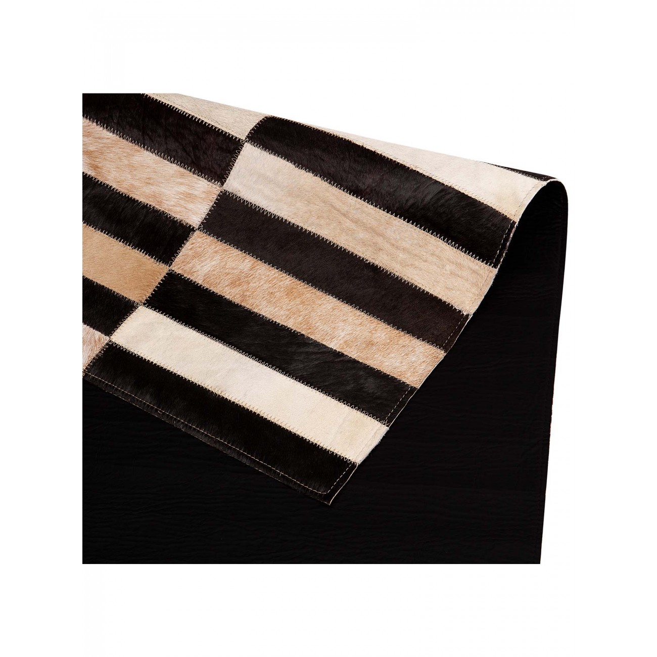 Tapete Couro Loire Bege Claro Redondo - Personalizável