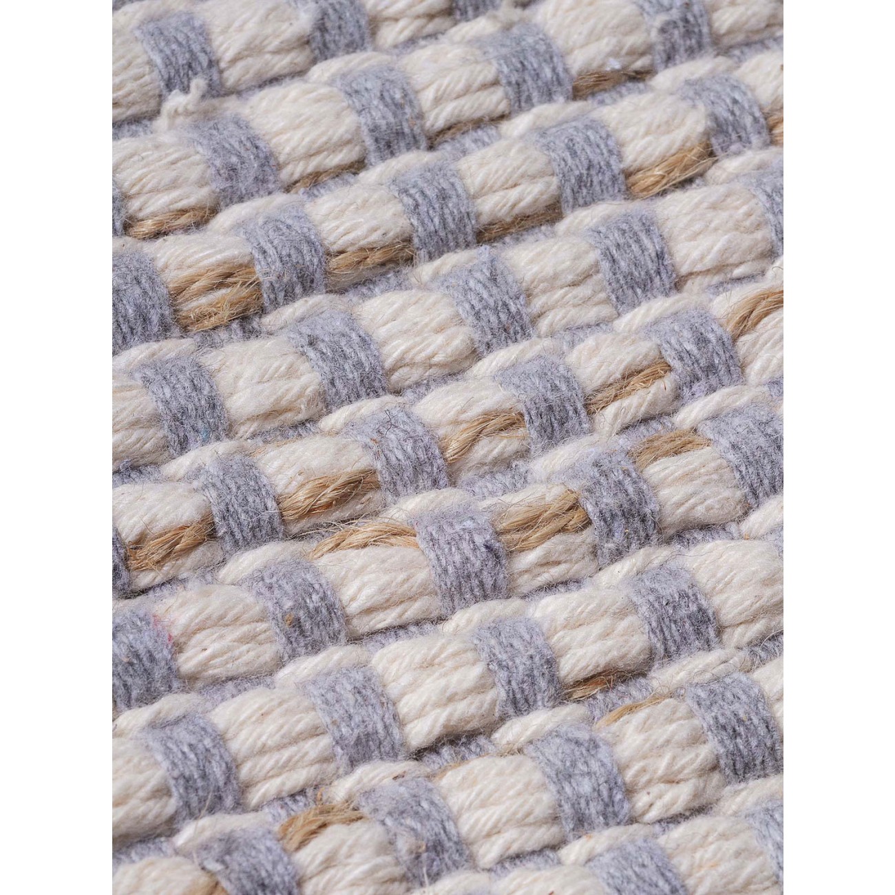 Tapete Tear Vichy Cinza Redondo - Personalizável