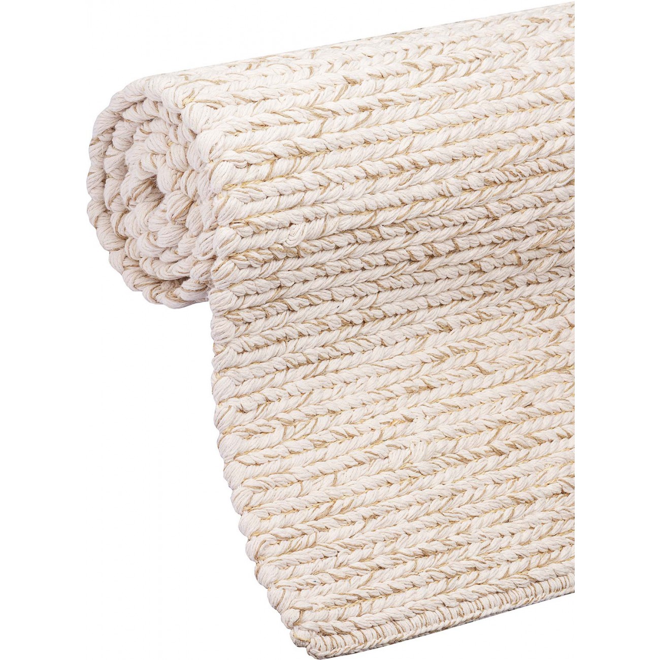 Tapete Tear Balaio Cru e Bege - Personalizável