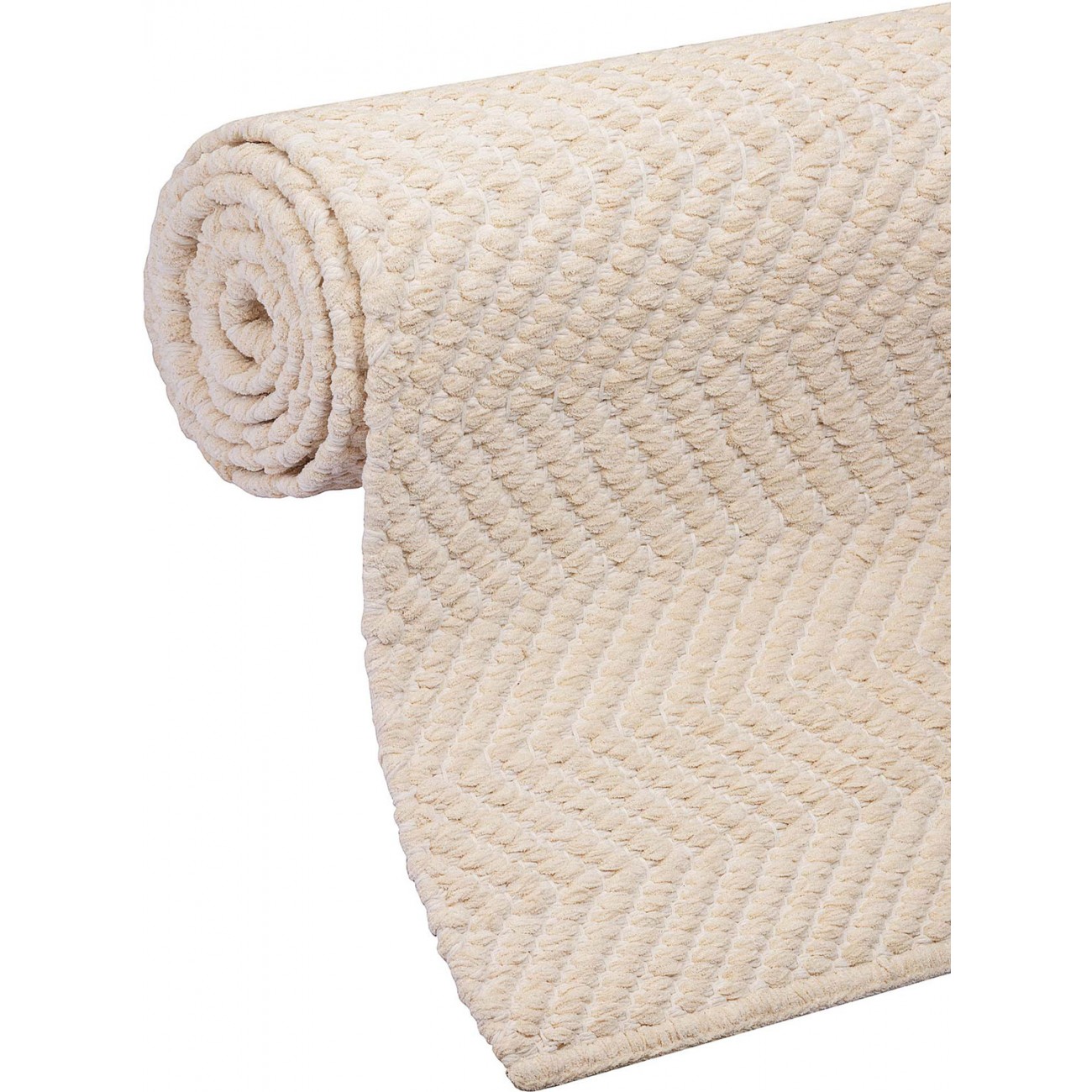 Tapete Tear Escama de Peixe Cru Redondo - Personalizável