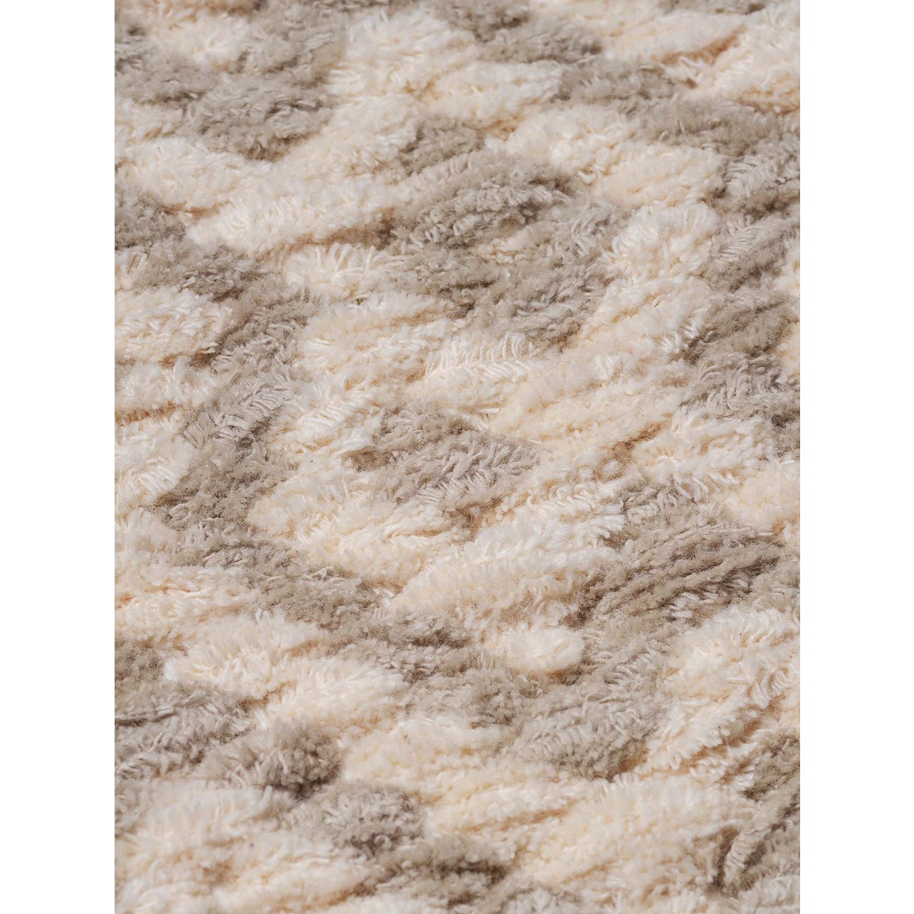 Tapete Tear Irapuã Cinza e Cru Redondo - Personalizável