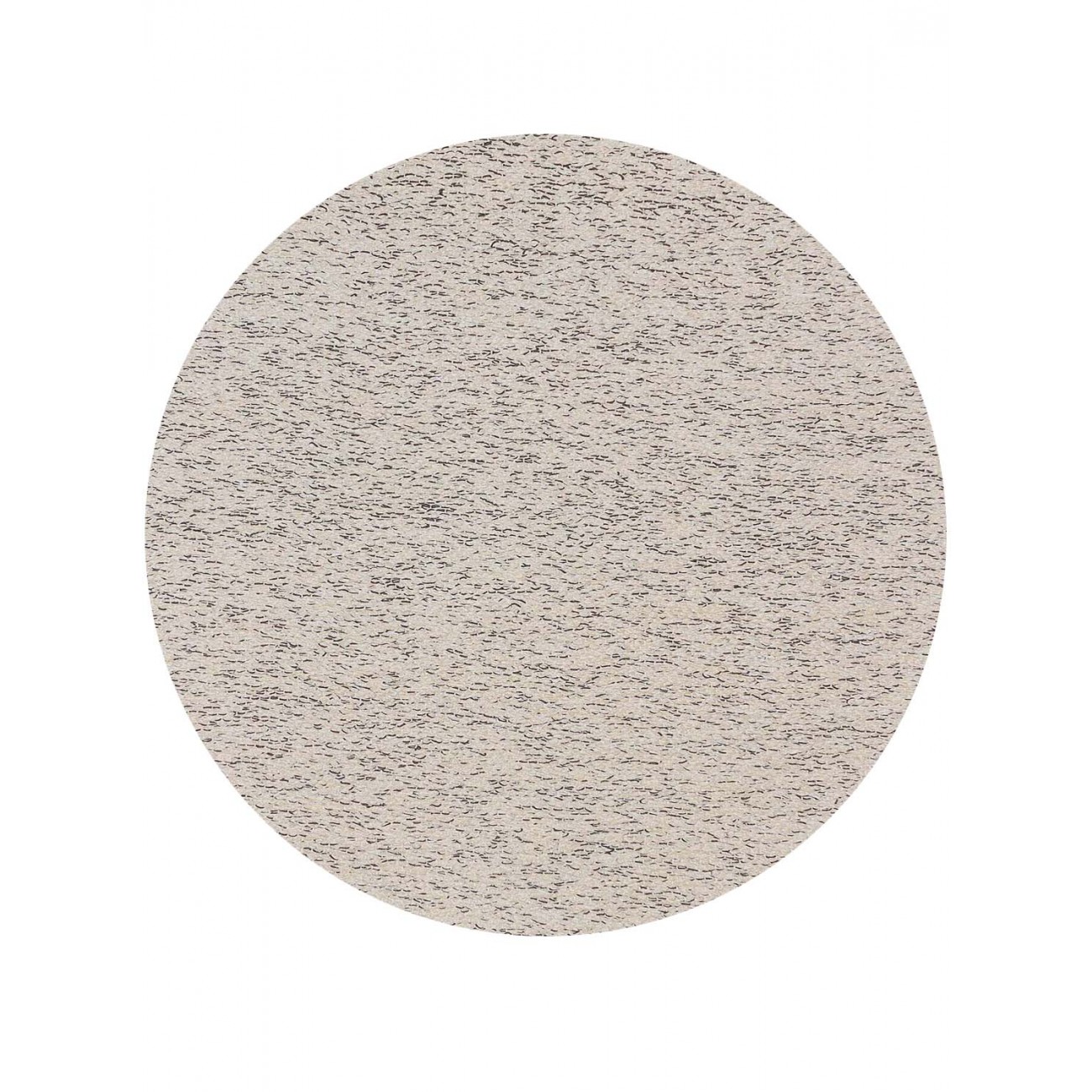 Tapete Tear TD323 Cru e Chumbo Redondo - Personalizável