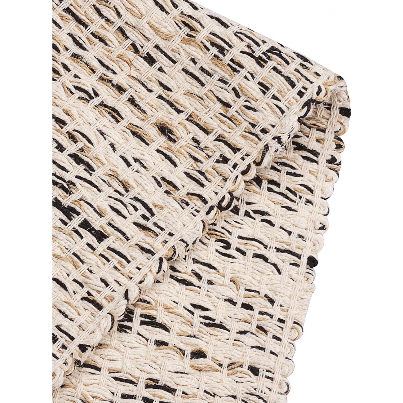 Tapete Tear Plus Mesclado Preto Redondo - Personalizável