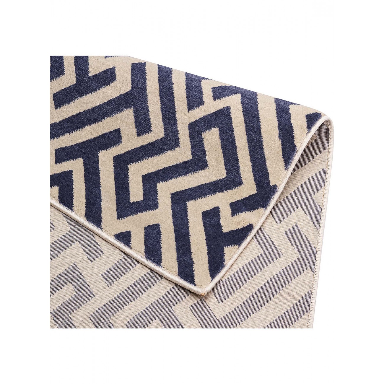 Tapete Sacramento Chains Azul Redondo - Personalizável