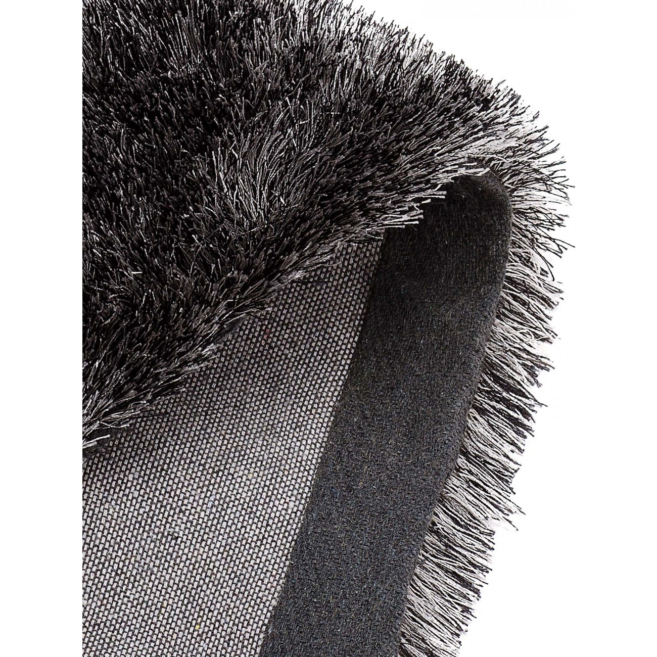 Tapete Shaggy Firenzi Mix Preto - 250x350