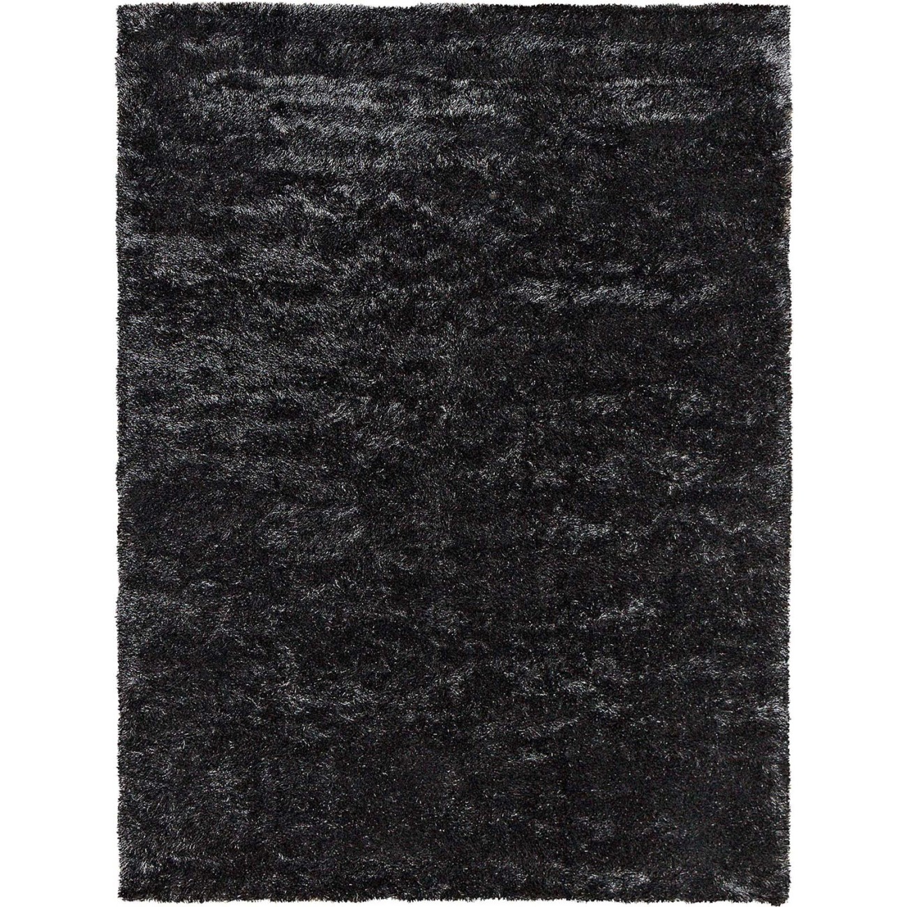 Tapete Shaggy Firenzi Mix Preto - 300x400