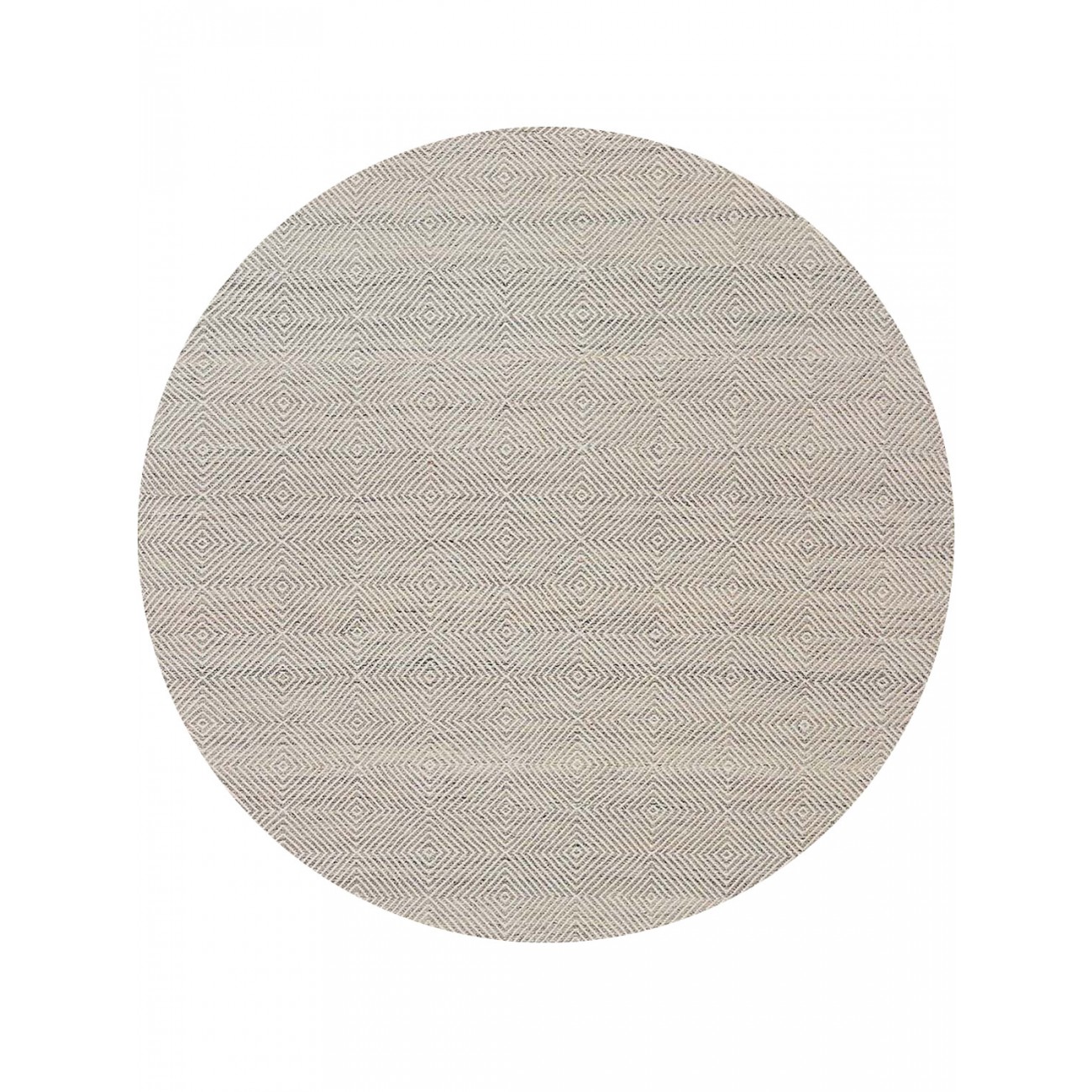 Tapete Kilim Diamond Prata - 1,60 de diâmetro