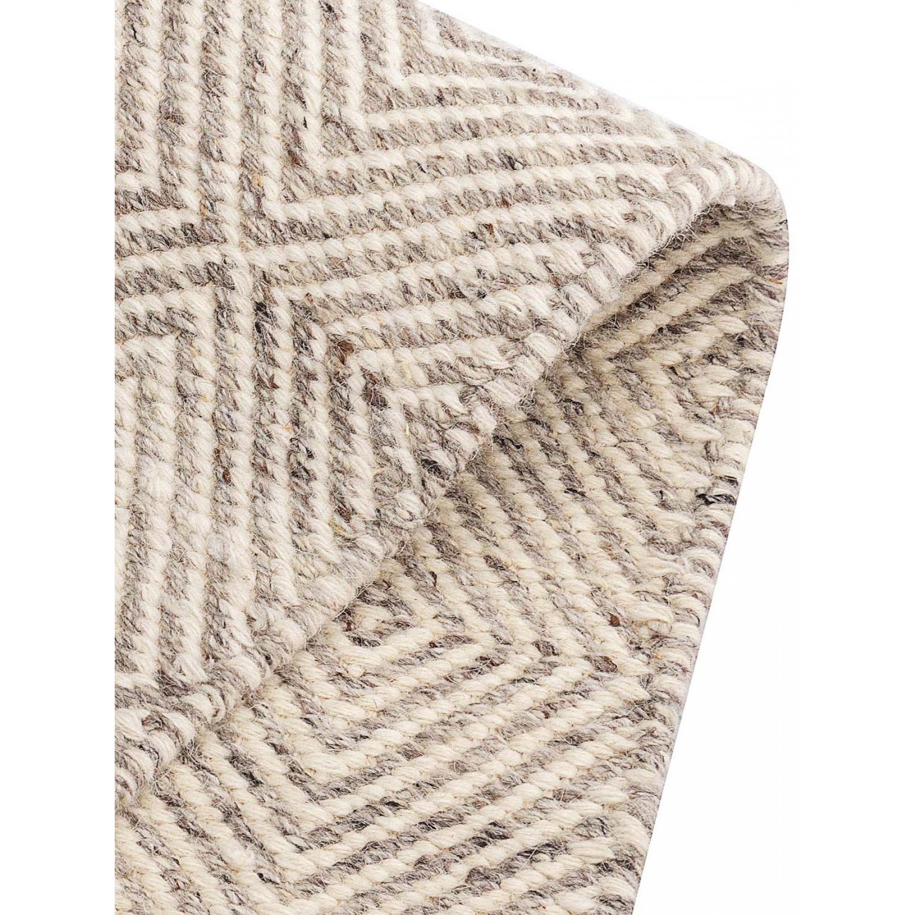 Tapete Kilim Diamond Cinza Escuro - 119x455