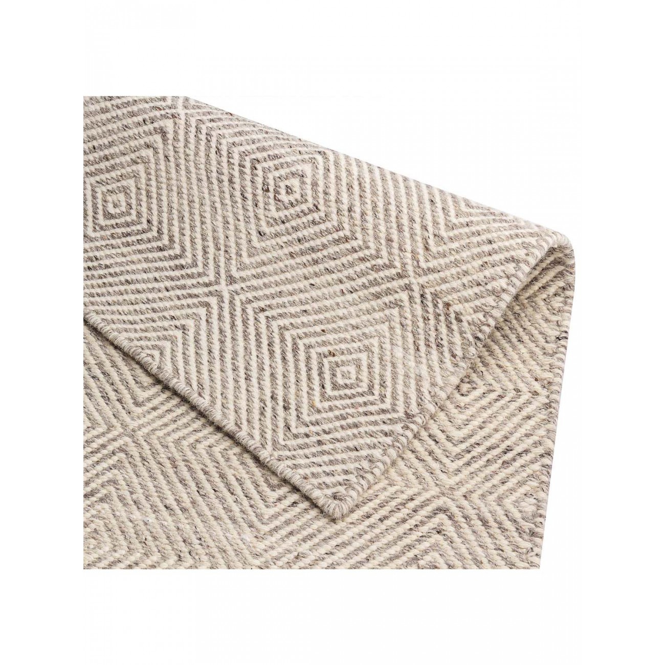 Tapete Kilim Diamond Cinza Escuro - 160 de diâmetro