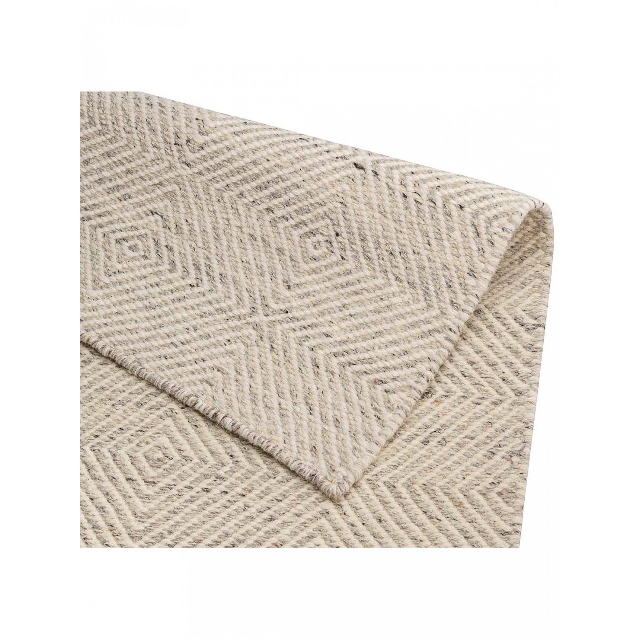 Tapete Kilim Diamond Cinza - Personalizável