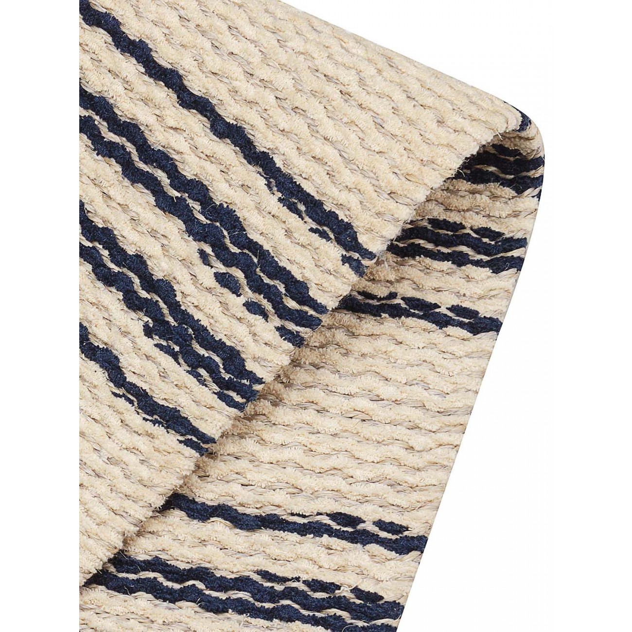 Tapete Tear Manual Td 460 Azul e Cru  Redondo - Personalizável