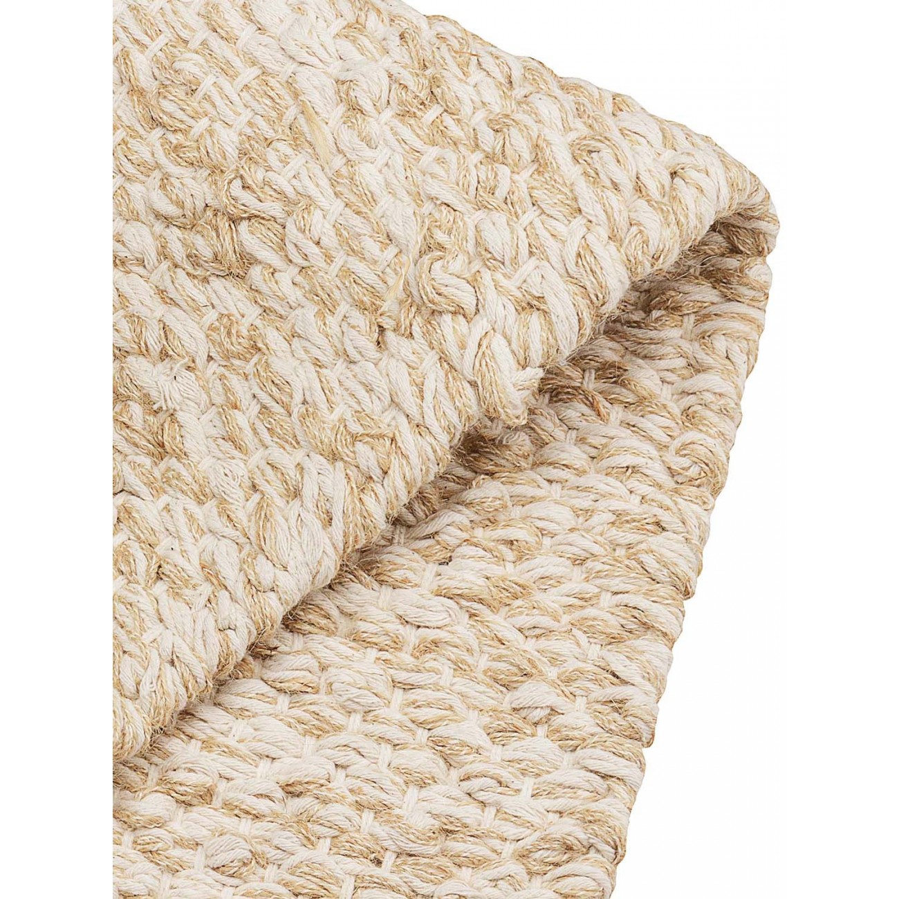 Tapete Tear Manual Td 458 Cru com Sisal  Redondo - Personalizável
