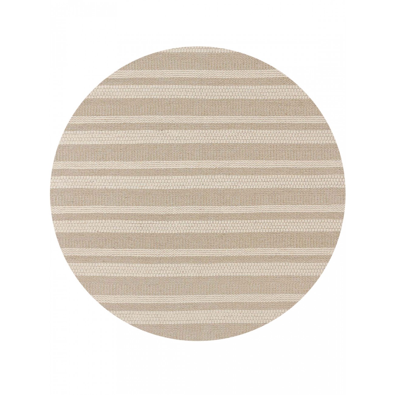 Tapete Tear Manual Td 455 Bege e Cru  Redondo - Personalizável