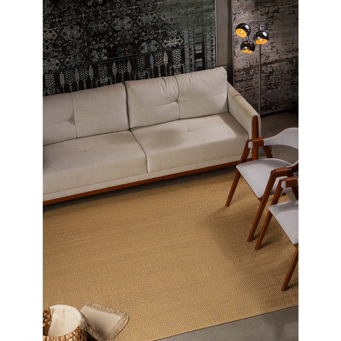 Tapete Sisal Wave Creme