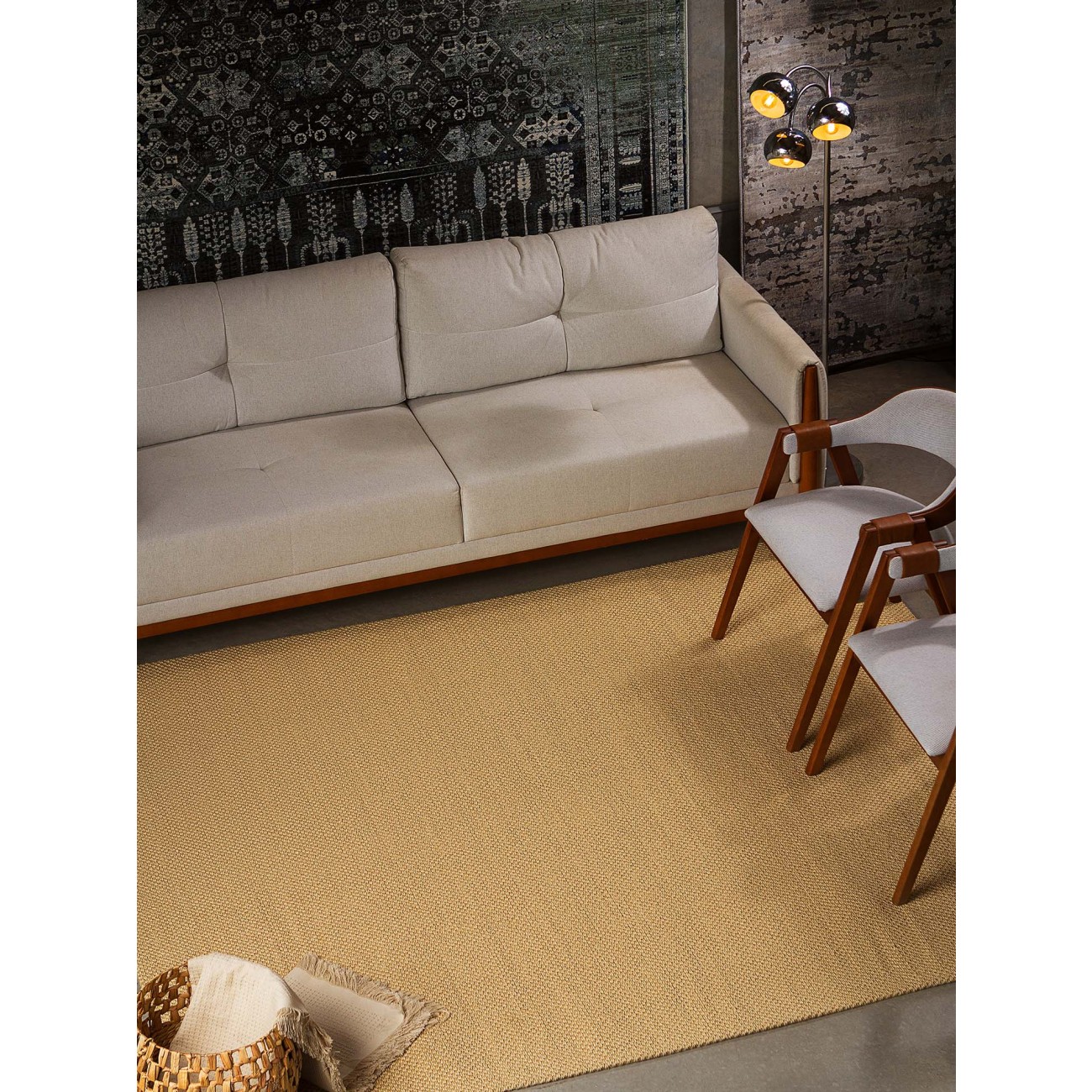 Tapete Sisal Luna Creme - Personalizável