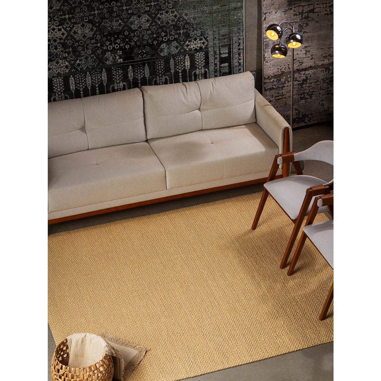 Tapete Sisal Soft Creme - Personalizável