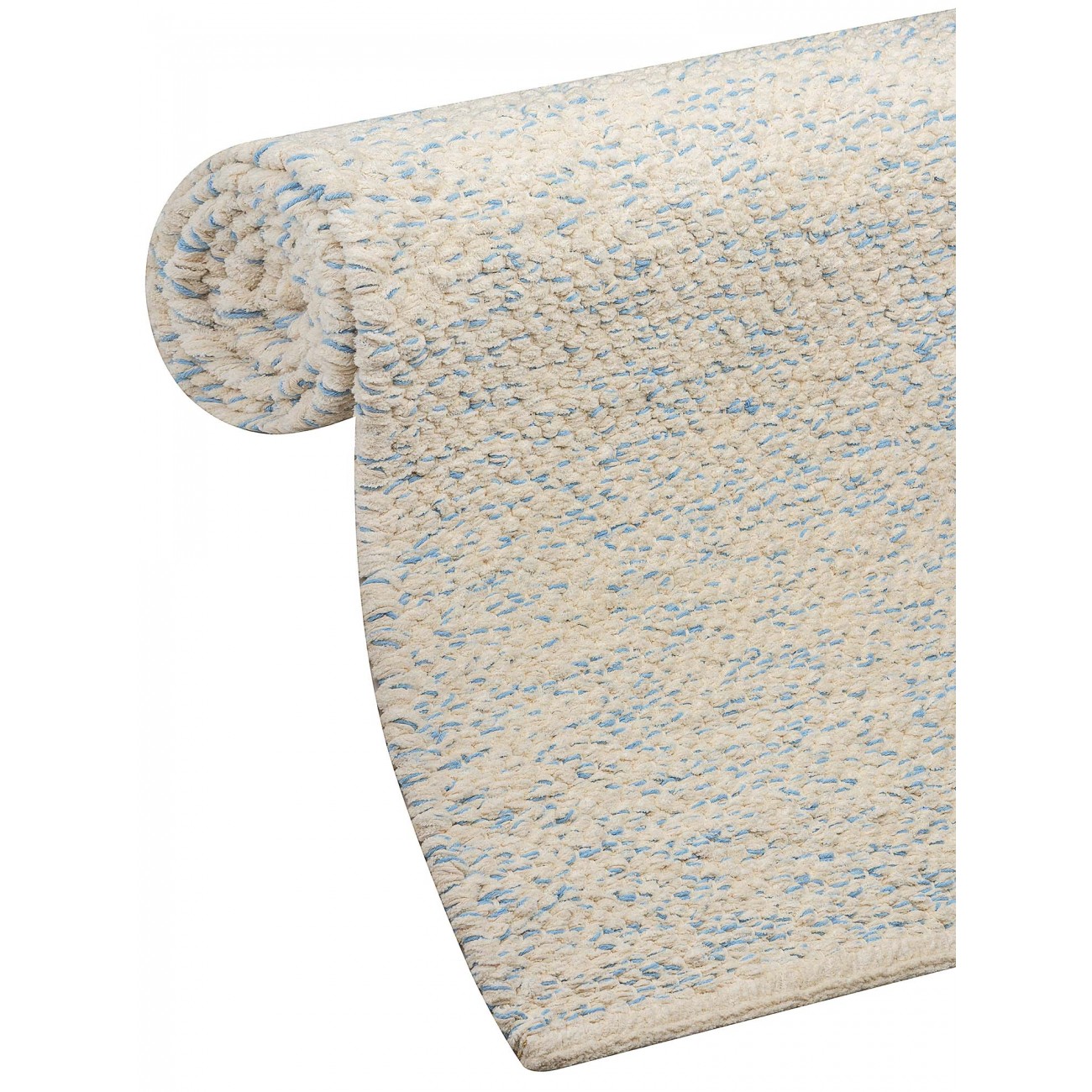 Tapete Tear Manual Td 566 Azul e Branco Redondo - Personalizável