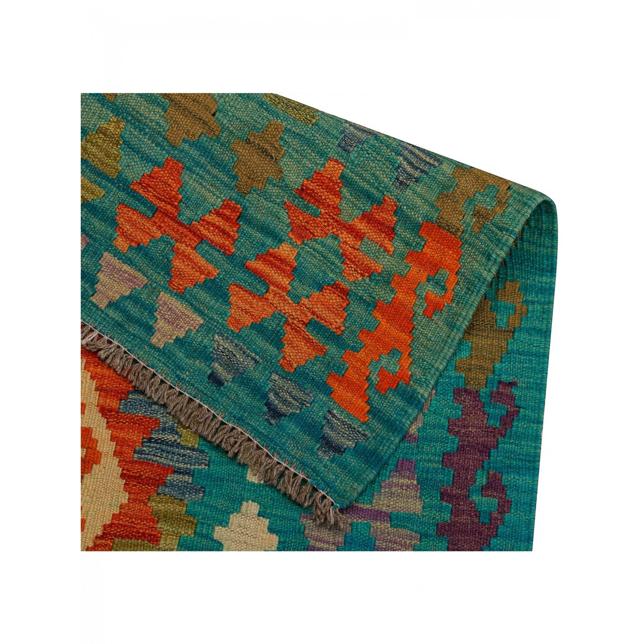 Tapete Kilim Paquistanês Multicores