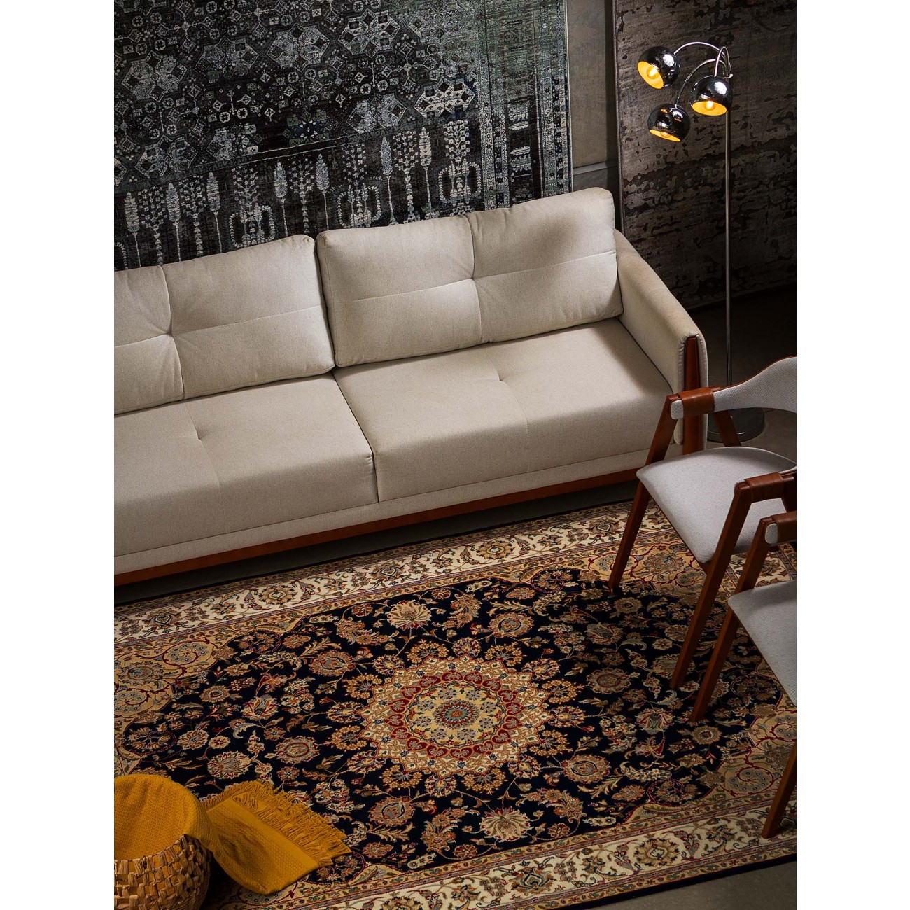 Tapete Persa Nain Azul