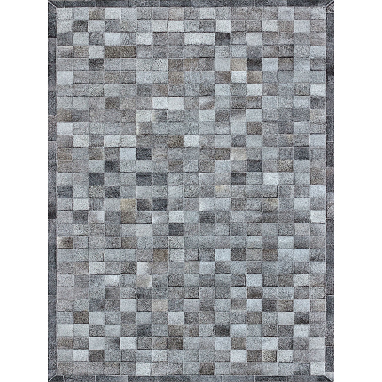 Tapete Couro Cinza Exótico com Borda (10x10) - Personalizável