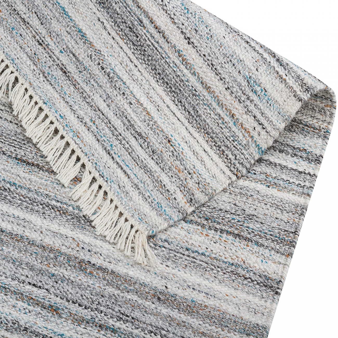 Tapete Kilim Cosmos Prata Mix - 110x295