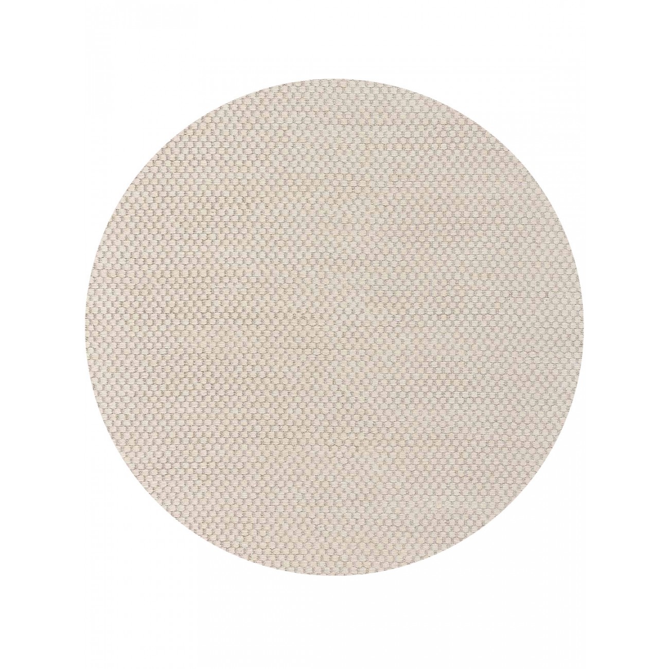 Tapete Tear Colmeia Cru Redondo - Personalizável