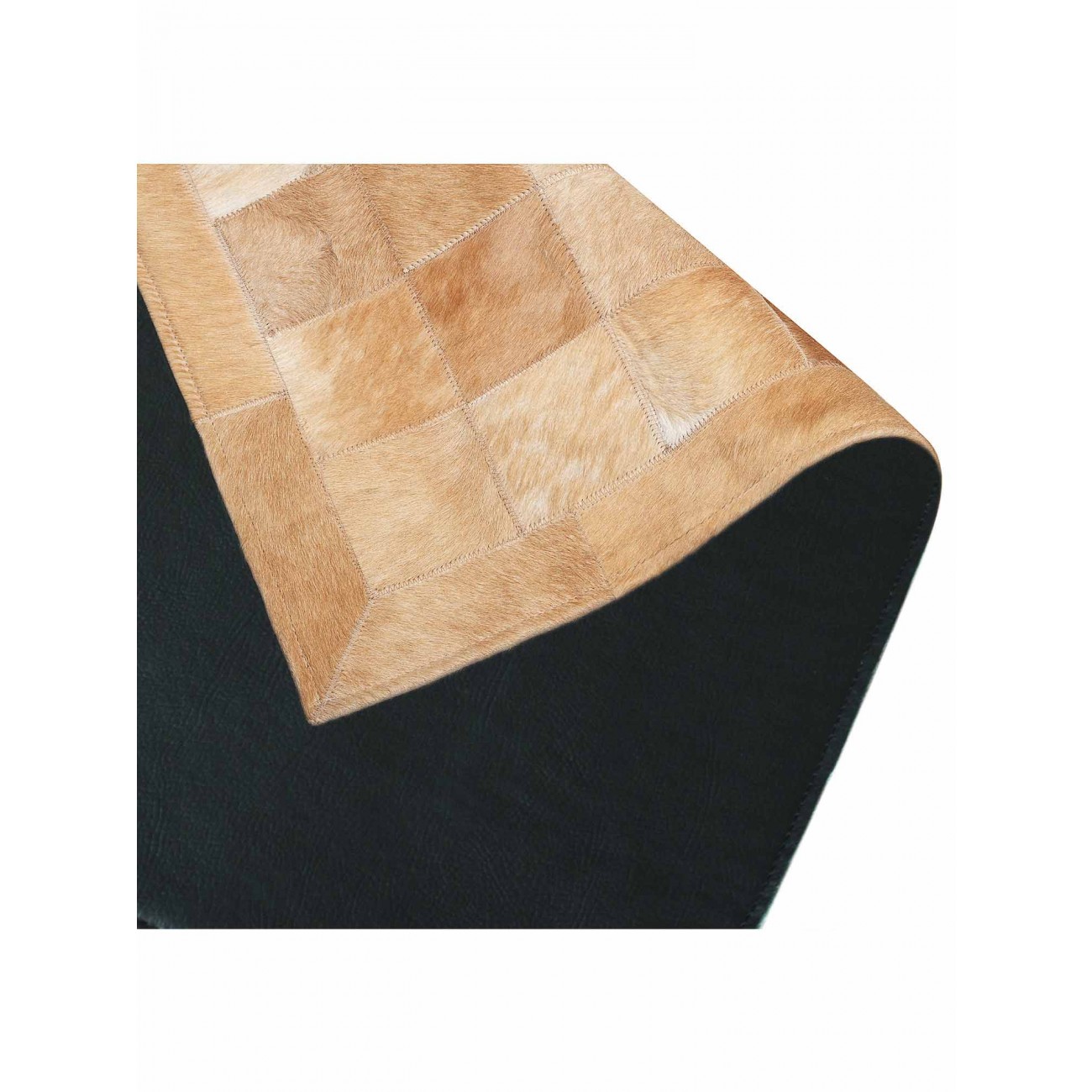 Tapete Couro Bege com Borda (10x10) - Personalizável