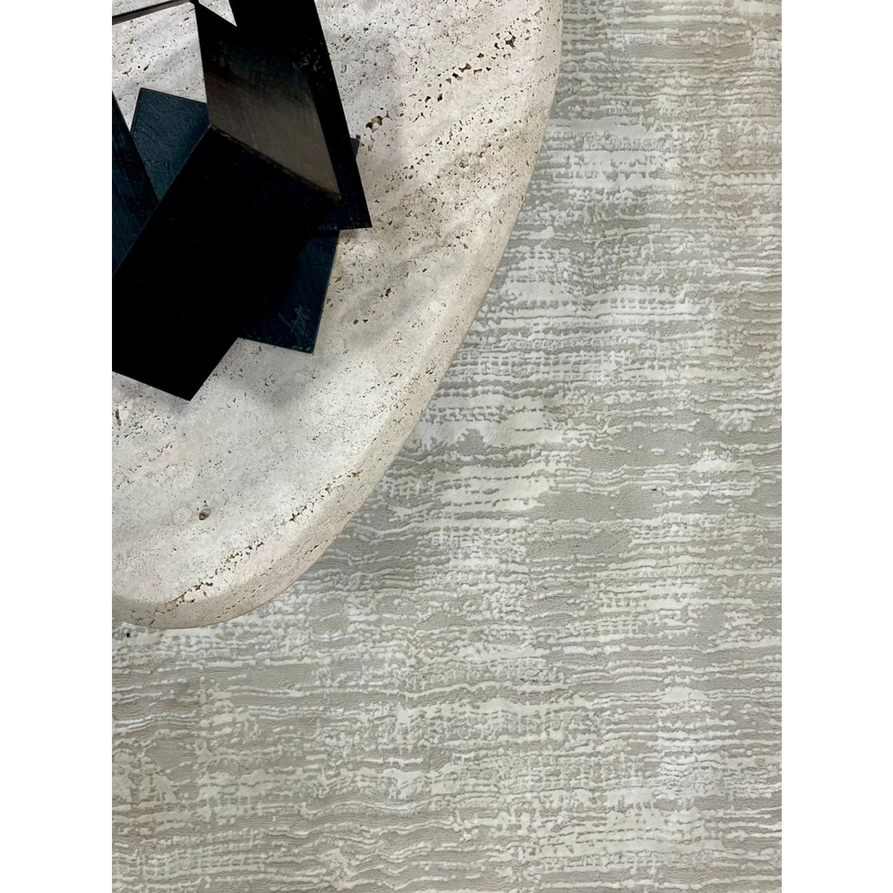 Tapete Plena Abstrato Off White