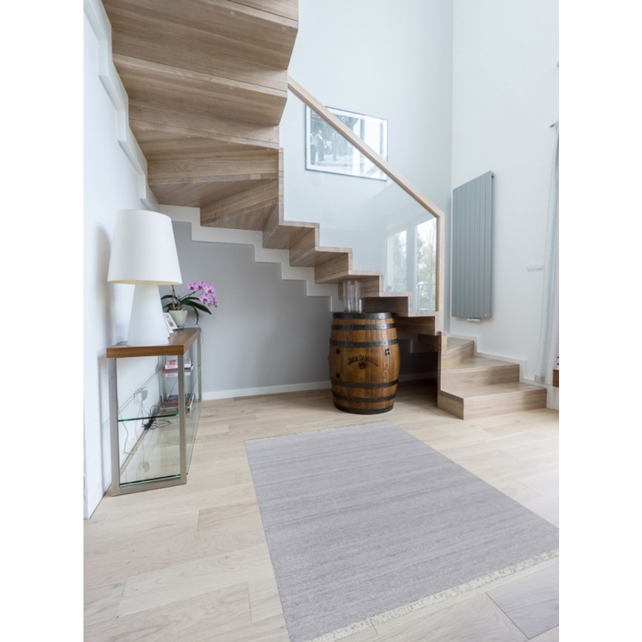 Tapete Kilim Cosmos Cinza Claro - Personalizável