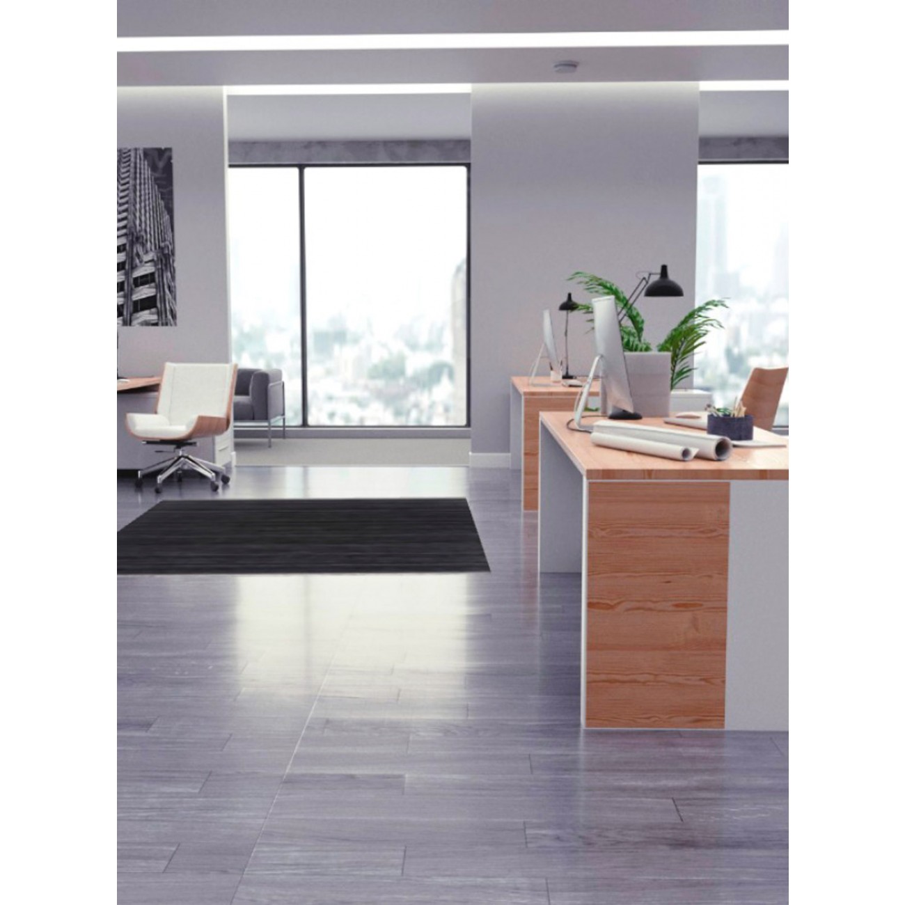 Tapete Kilim Cosmos Grafite - 300x400